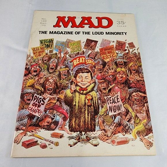 Mad Magazine Issue #139 December 1970 The Loud Minority Jack Davis cover Rare - Picture 5 of 11